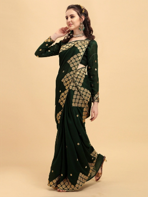 Buy Stylish & Glorious Printed Silk Saree With Blouse Piece Online at Best Price in Bangladesh