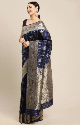 Buy Stylish & Glorious Printed Silk Saree With Blouse Piece - MN-708 at Best Price in Bangladesh