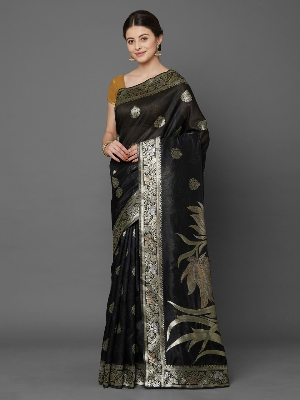 Buy Stylish & Glorious Printed Silk Saree With Blouse Piece Online at Best Price in Bangladesh
