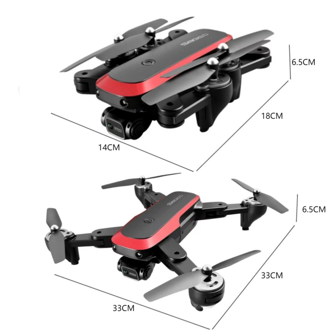 Buy S8000 UAV Foldable RC Drone 2.0MP Wide-Angle Camera for Toys Gifts Drone at best price in Bangladesh