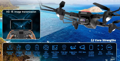 Buy S8000 UAV Foldable RC Drone 2.0MP Wide-Angle Camera for Toys Gifts Drone at best price in Bangladesh