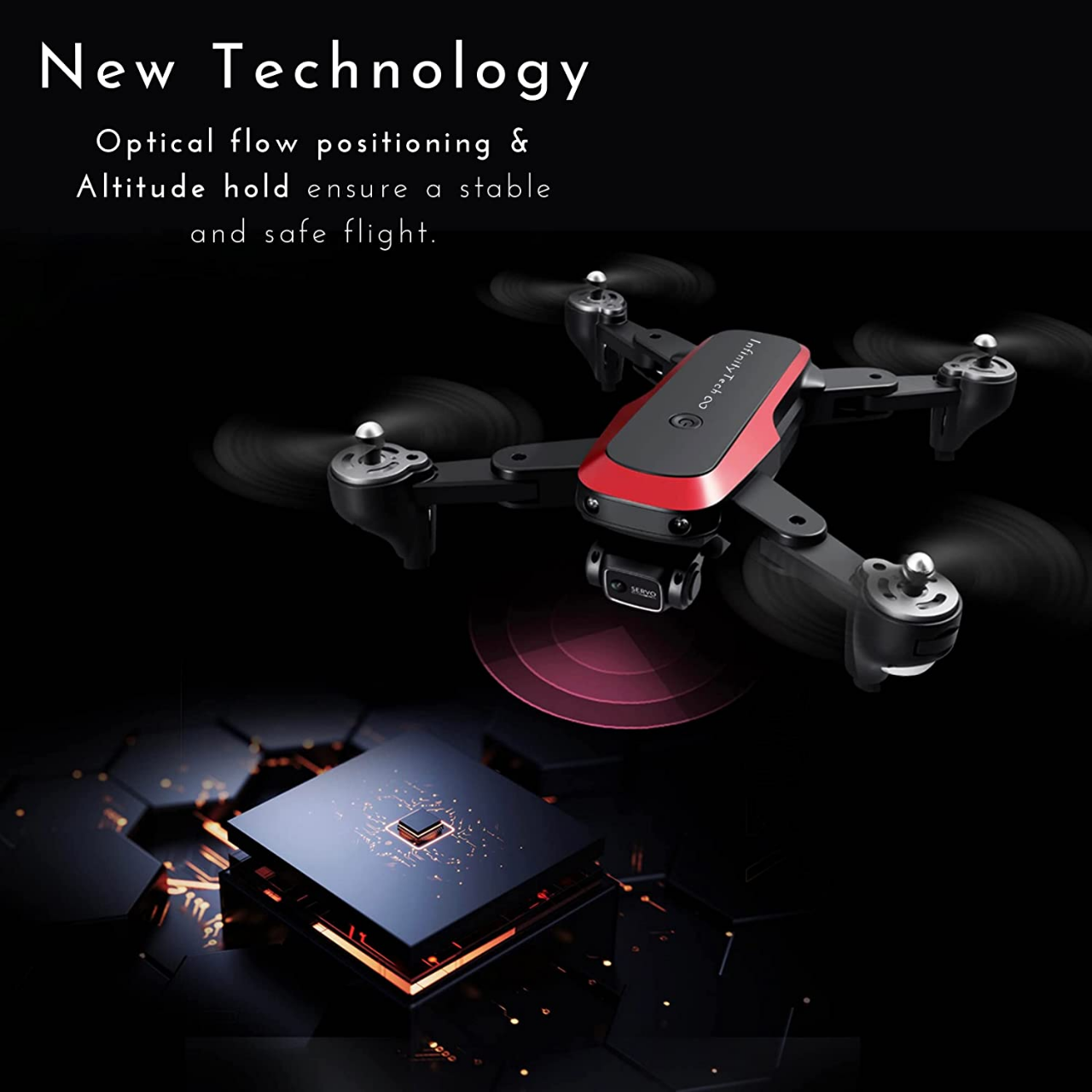 Buy S8000 UAV Foldable RC Drone 2.0MP Wide-Angle Camera for Toys Gifts Drone at best price in Bangladesh