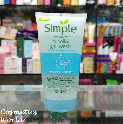 Buy Simple Water Boost Micellar Facial Gel Wash for Hydrated Dewy - Fresh Skin - 150ml (UK) at Best Price In Bangladesh