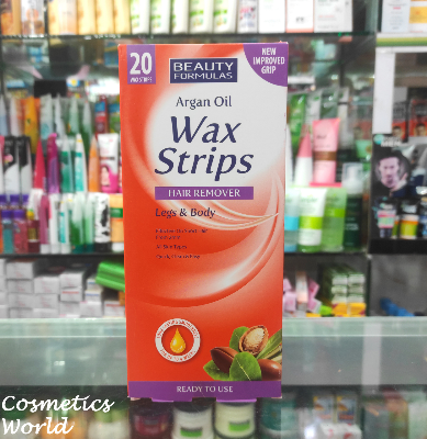 Buy Beauty Formulas Argan Oil Wax Strips Hair Remover Legs & Body - 20 wax Strips at Best Price In Bangladesh