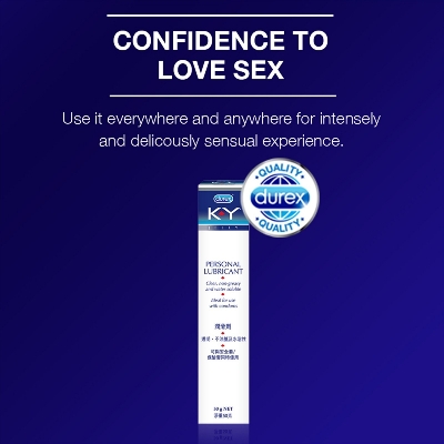 Picture of Durex Condom & Lubricant Combo - Durex Mutual Climax Condom 10pcs & Durex KY Jelly Personal Lubricant 50gm