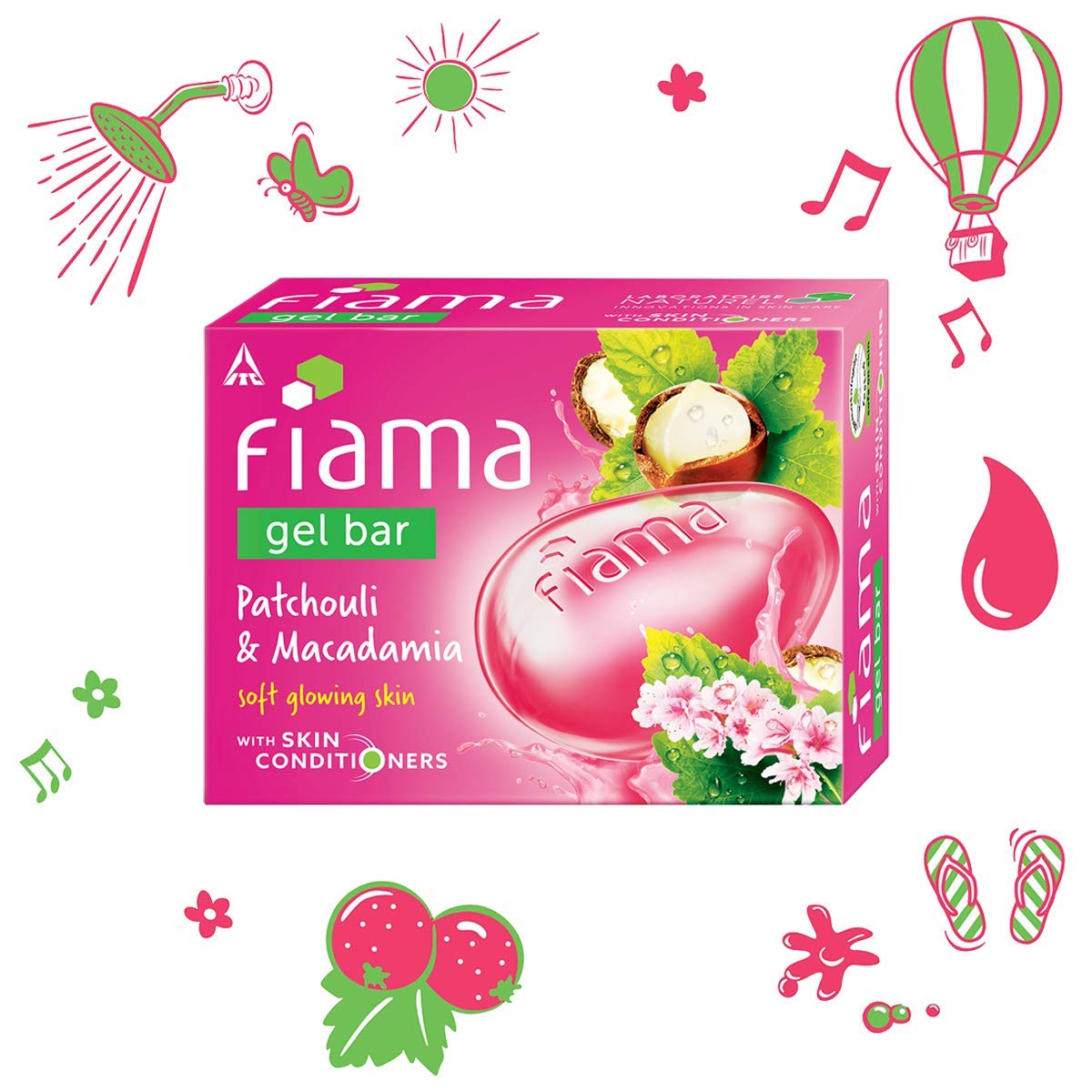 Picture of Fiama 125g Soap Gel Bar Patchouli & Macadamia