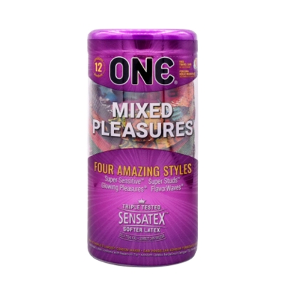 Picture of ONE Condom - Mixed Pleasures - Large Single Pack - 12x1=12pcs