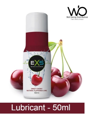 Picture of EXS Lubricant - Natural Flavoured Lube 50ml - Cherry, Peach, Stawberry & Chocolate Flavor - Made in UK