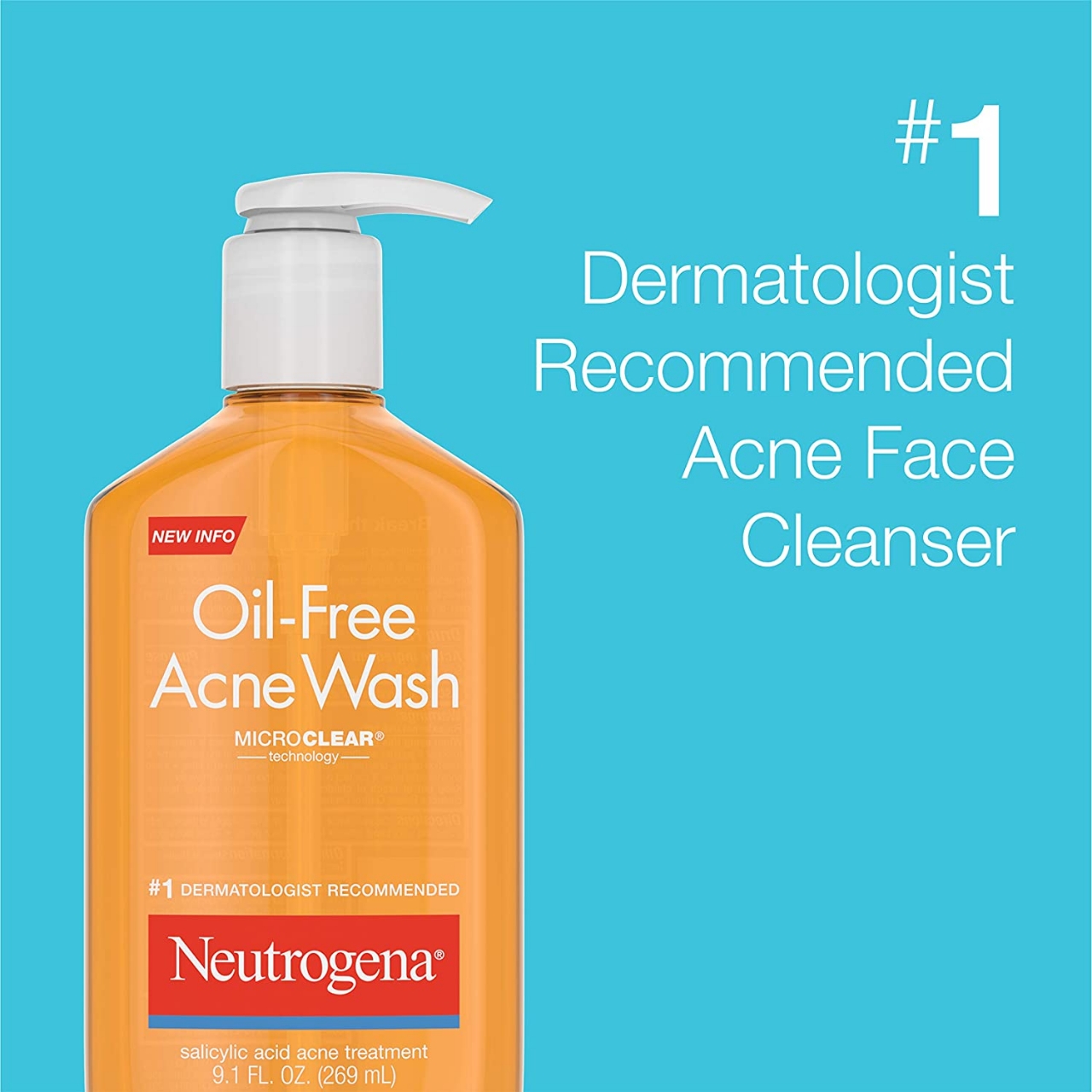 Picture of Neutrogena Oil Free Acne Wash - 269ml