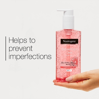 Picture of Face Wash - Neutrogena Refreshingly Clear Facial Wash with Pink Grapefruit and Vitamin C - 200ml