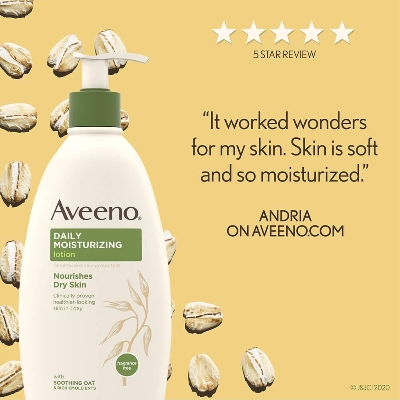 Picture of Aveeno Daily Moisturising Lotion Nourishes Dry Skin - 300ml