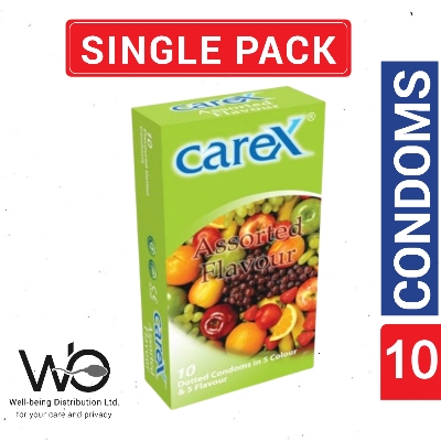 Picture of Carex Assorted Flavors Condom 10pcs Pack