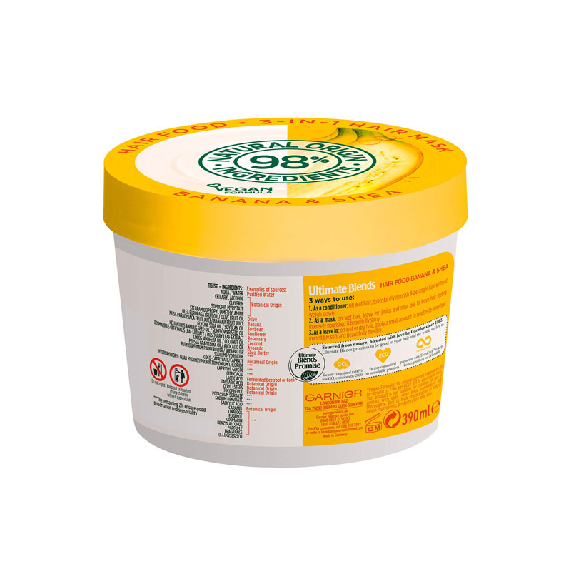 Picture of Garnier Ultimate Blends Hair Food Banana 3in1 Dry Hair Mask Treatment 390ml (International)