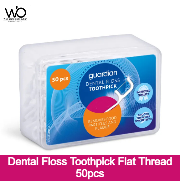 Picture of Guardian Dental Floss Toothpick Flat Thread 50pcs Box