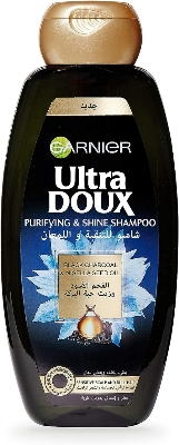 Picture of Garnier Ultra Doux Shampoo 400ml Black Charcoal & Nigella Seed Oil Shampoo