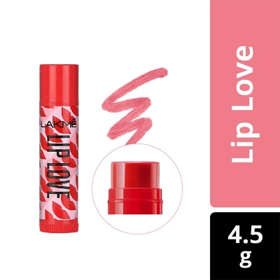 Picture of Lakme Lip Love Cherry Lip Care Balm 4.5g | 22 H Moisture Formula | SPF 15