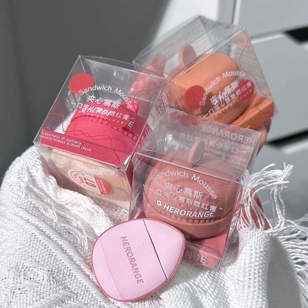 Buy Herorange Sandwich Mousse Powder Blusher - Set 1-8 Available at Best Price In Bangladesh