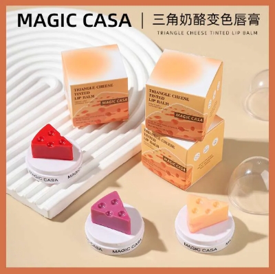 Buy Magic Casa Triangle Cheese Tainted Lip Balm 8g | Shades 1-3 Available at Best Price In Bangladesh