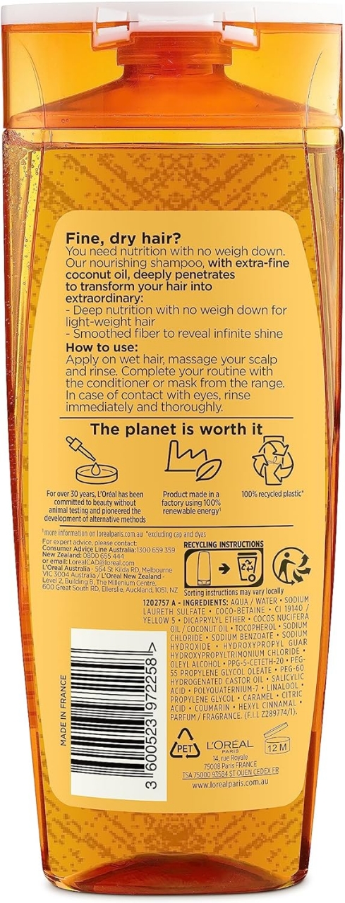 Buy Loreal Paris Elvive Extraordinary Oils Coconut Shampoo 400ml at Best Price In Bangladesh