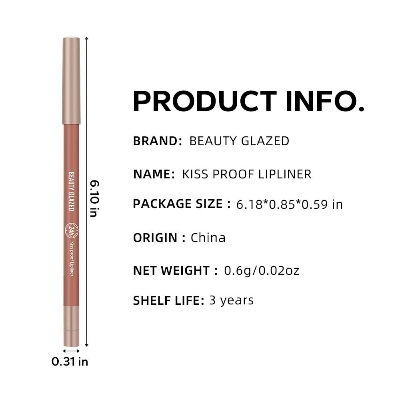 Buy 1pcs Beauty Glazed Lively Waterproof & Long Lasting Lip Liner - 10 Shades Available at Best Price In Bangladesh