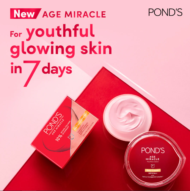 Picture of Pond's Age Miracle Day Cream SPF15 PA++ 35g with 10% Retinol Collagen B3 Complex for Youthful Glow Cream