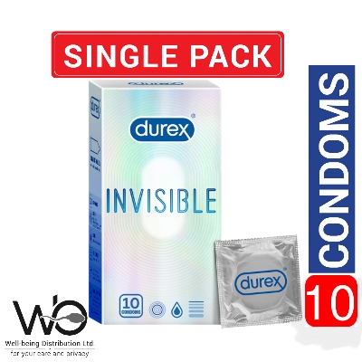Picture of Durex - Invisible Super Ultra Thin Condom - Large Single Pack - 10pcs