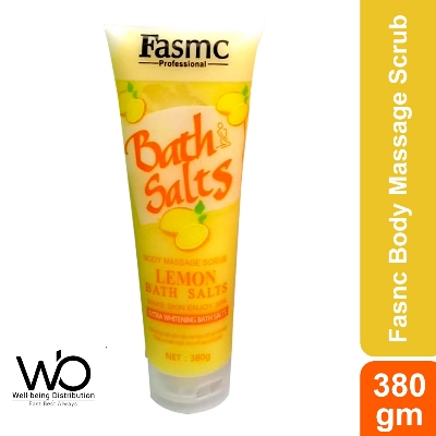 Picture of FASMC Bath Salts Body Massage Scrub - Lemon - 380gm
