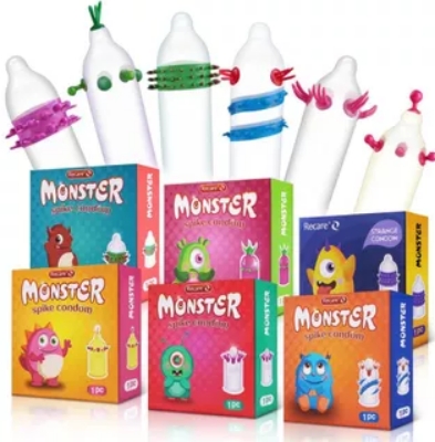 Picture of Recare Monster Condom - Spike Funny Shape Condom 1Pcs Pack