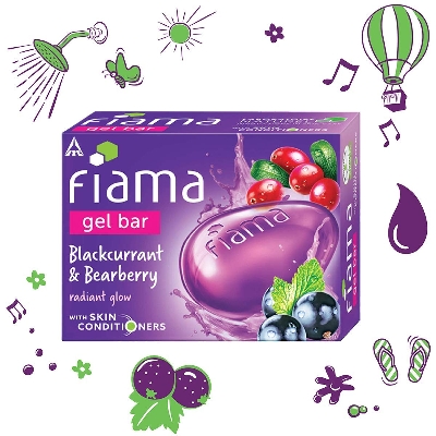 Picture of Fiama 125g Soap Gel Bar Bearberry & Blackcurrant