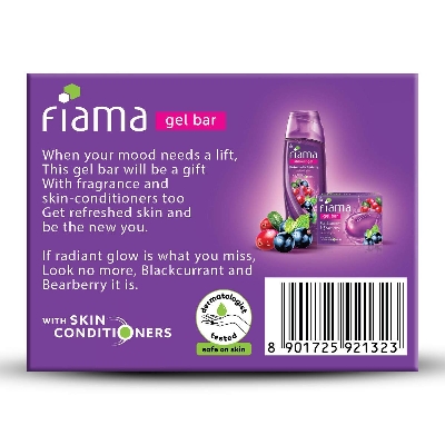 Picture of Fiama 125g Soap Gel Bar Bearberry & Blackcurrant