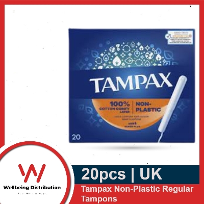 Picture of Tampax Non-Plastic 100% Cotton Comfy Layer Regular Tampons 20pcs