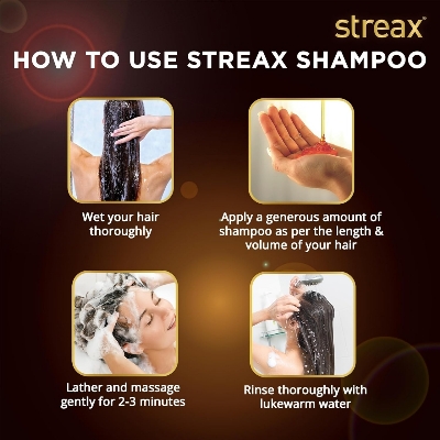 Picture of Streax Shampoo 240ml Glossy Serum Shine Shampoo for Frizzy and Dry Hair | Paraben-Free Hair Shampoo with Silicon Actives | Controls Frizz, for Smooth & Shiny Hair