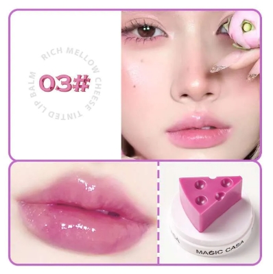 Picture of Magic Casa Triangle Cheese Tainted Lip Balm 8g | Shades 1-3 Available