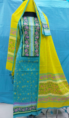 Buy Women's Block Print Three Piece at Best Price in Bangladesh