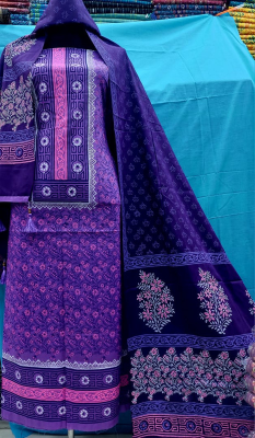 Buy Women's Block Print Three Piece at Best Price in Bangladesh