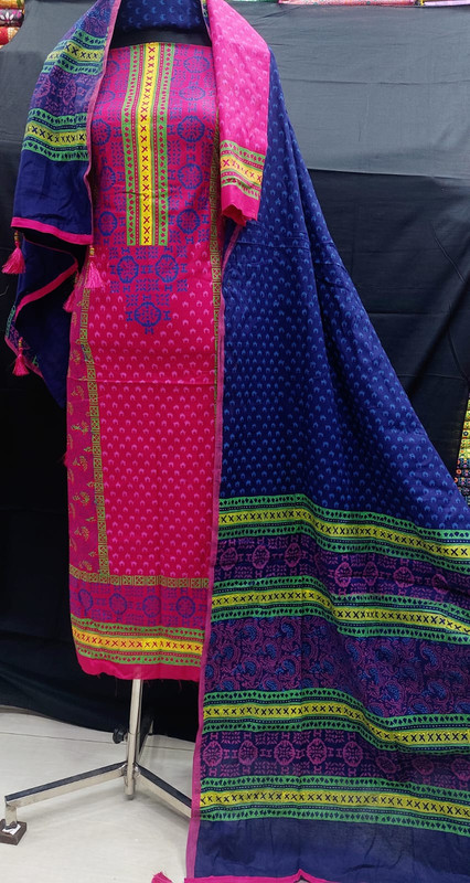 Buy Women's Block Print Three Piece at Best Price in Bangladesh