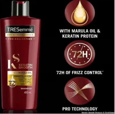 Picture of Tresemme Shampoo 400ml Keratin Smooth With Marula Oil Shampoo