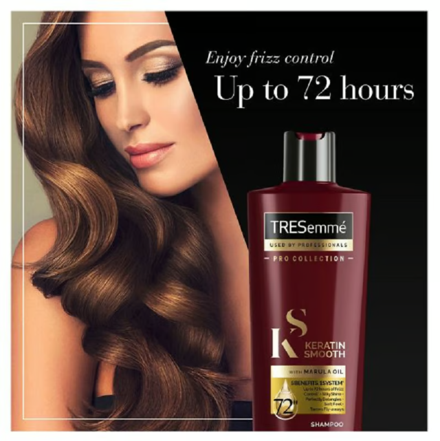 Picture of Tresemme Shampoo 400ml Keratin Smooth With Marula Oil Shampoo