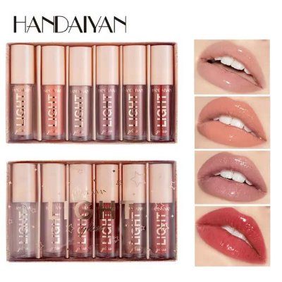 Buy HANDAIYAN Light Gloss Lipstick Collection 6 Shades of Lip Gloss, Clear Lip Gloss, and Sexy Liquid Lipstick for Women and Girls at Best Price In Bangladesh