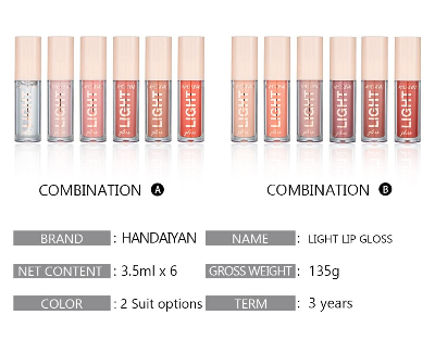 Buy HANDAIYAN Light Gloss Lipstick Collection 6 Shades of Lip Gloss, Clear Lip Gloss, and Sexy Liquid Lipstick for Women and Girls at Best Price In Bangladesh
