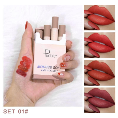 Buy Pudaier Mousse Soft Lipstick Suit 4pcs Set at Best Price In Bangladesh