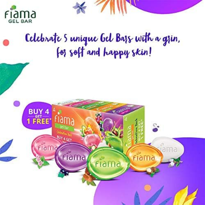 Buy Fiama Di Wills Gel Bar Soap Buy4Get1 Free | 5x125g Soap Celebration Pack | India at Best Price In Bangladesh