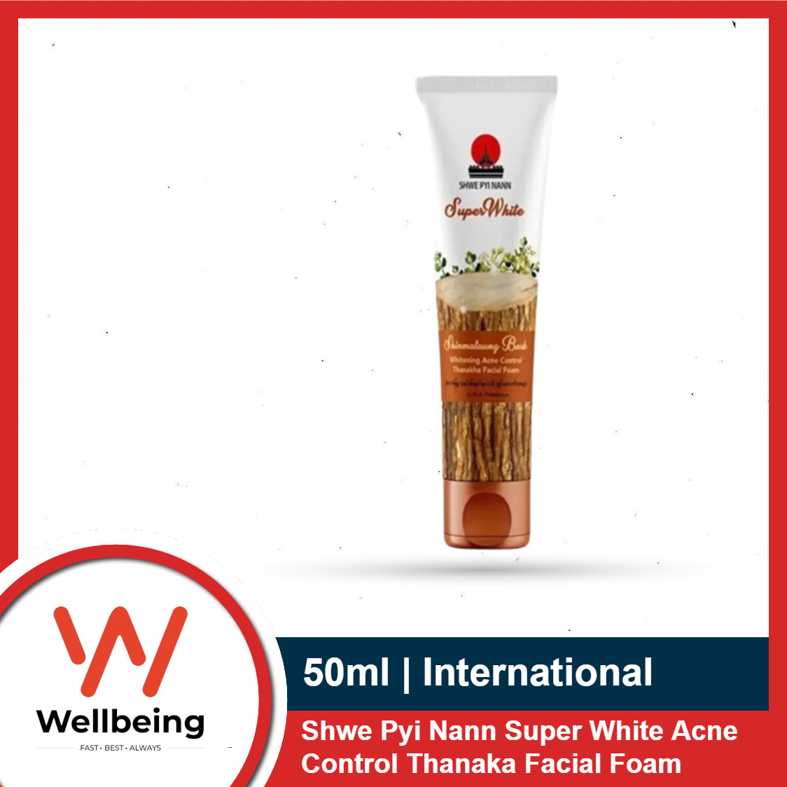 Buy Shwe Pyi Nann Super White Acne Control Thanaka Facial Foam 50ml / 20ml | Myanmar at Best Price In Bangladesh