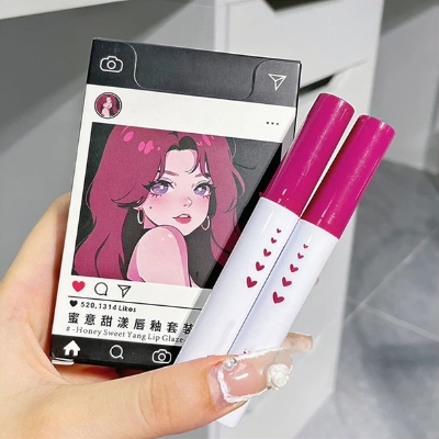 Picture of HERORANGE Honey Sweet Yang Lip Glaze 5pcs set Lipstick | Girl Face