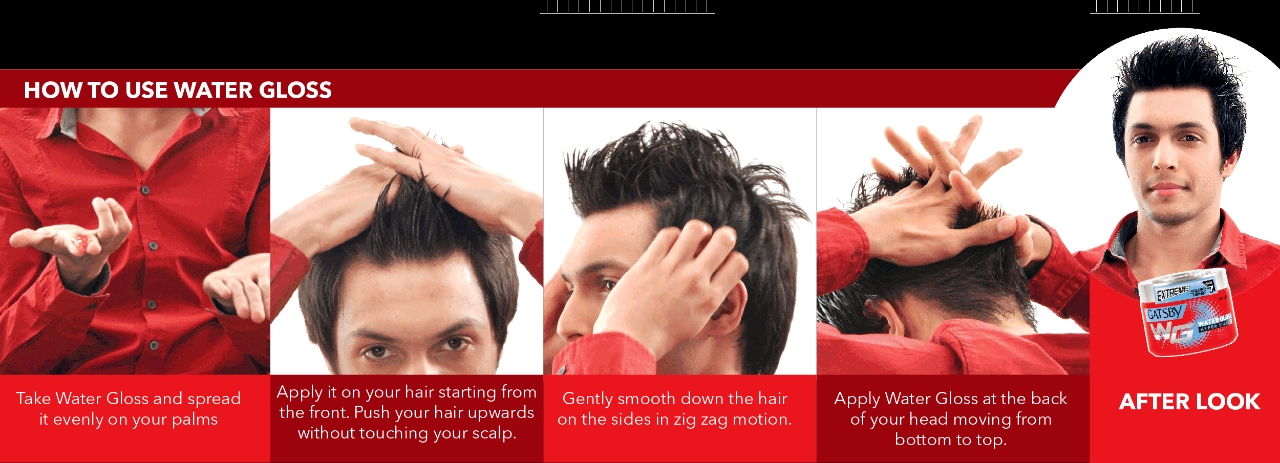 Picture of Gatsby Water Gloss Hair Gel 150g Hyper Solid Level 7 Holding Power - Wet Look, Shine Effect, Non Sticky, Easy Wash Off