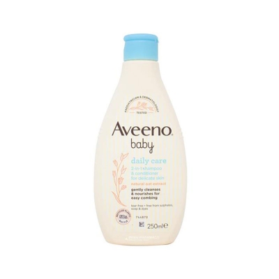 Picture of Aveeno Baby Daily Care 2 in 1 Shampoo & Conditioner 250ml (Made in UK)