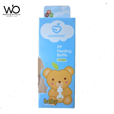 Picture of Baby Feeder Apple Bear Baby Feeder Plastic Bottle with Silicone Nipple 60ml/ 150ml/ 280ml (Select Size Before Order)