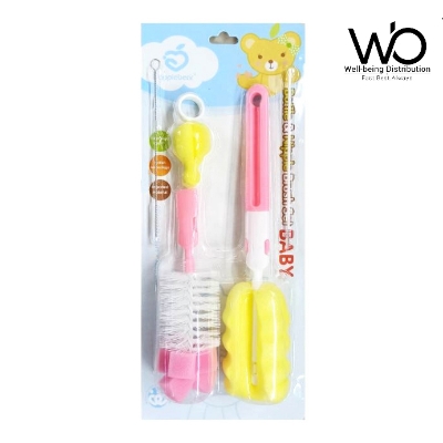 Picture of Applebear Baby Bottle & Nipple Brush Set - Multicolor Available