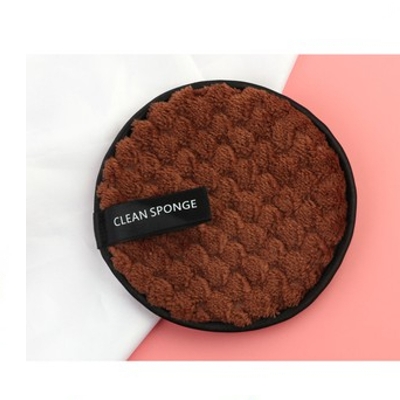 Picture of Lazy Pineapple Shaped Reusable Fiber Make Up Remover Clean Sponge