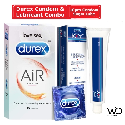 Picture of Durex Condom & Combo - Durex Air Ultra Condom 10pcs & Durex KY Personal 50gm